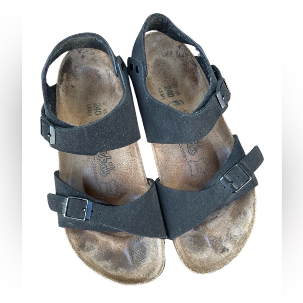 Vintage Black Suede Leather Birkenstock Birki’s